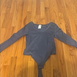 SO Gray Long Sleeve Bodysuit